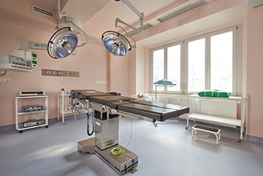 Műtőberendezés és steril környezet